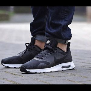 Black and gray Nike sneakers